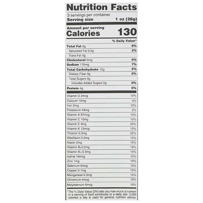 Outstanding Foods - Dairy-Free Cheese Balls - Jalapeno Chedda, 3oz - back