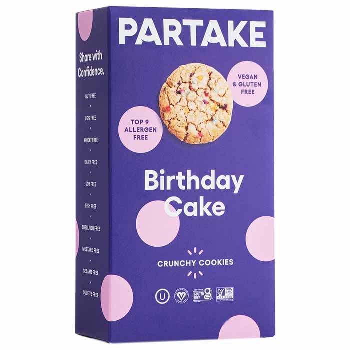 Partake - Crunchy Birthday Cake Cookies , 24k