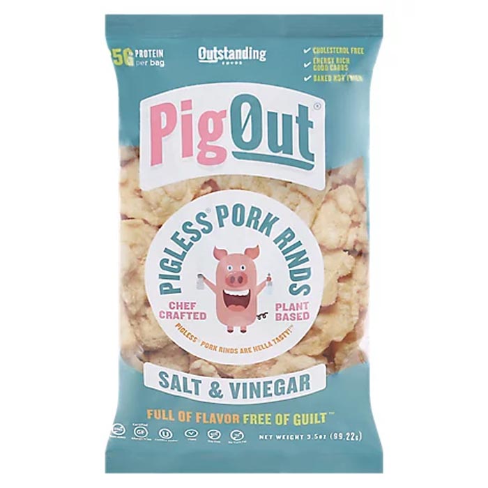 PigOut Pork Rinds Salt & Vinegar, 3.5oz