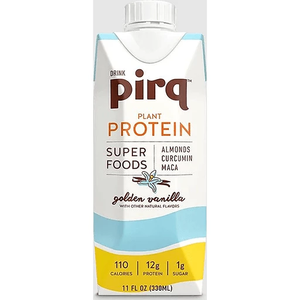 Pirq Plant-Based Protein Shake Golden Vanilla 11 Oz Each / 4 Pack | Case of 3
