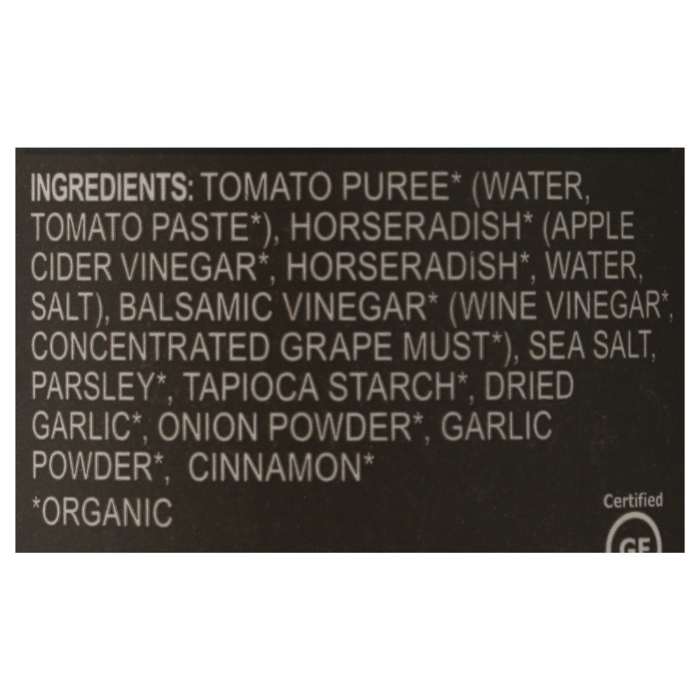 Primal Kitchen - Organic Unsweetened Cocktail Sauce, 8.5oz - nutrition facts