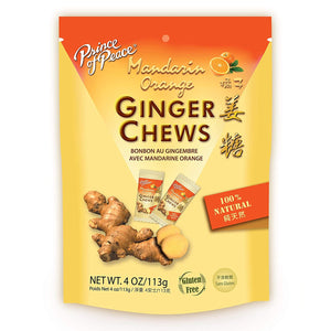 Prince of Peace – Ginger Candy Chews with Mandarin Orange, 4 oz | Pack of 12