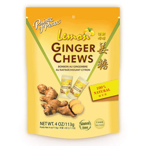 Prince of Peace – Ginger Chews with Lemon, 4 oz | Pack of 12