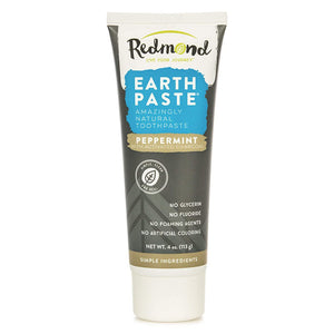 Redmond - Earthpaste Mineral Toothpaste with Silver Peppermint Charcoal, 4oz