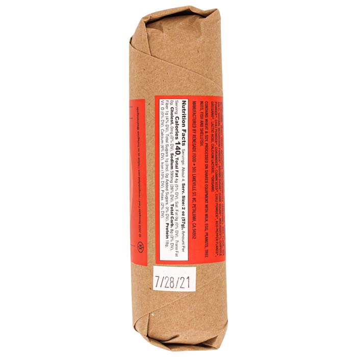 Renegade Foods - Spicy Chorizo, 7.5oz - back