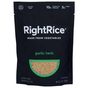 RightRice - Garlic Herb Rice Made from Vegetables, 7oz