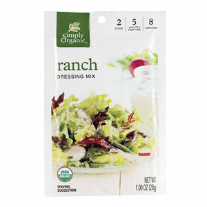 SIMPLY ORGANIC: Mix Dressing Ranch Organic, 0.11oz | Pack of 12