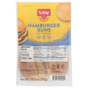 Schar - Gluten-Free Hamburger Buns, 10.6oz