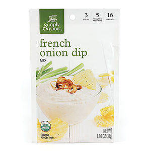 Simply Organic Dip Mix French Onion — 1.1 oz 
 | Pack of 12