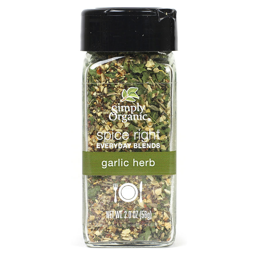 Simply Organic Spice Right Everyday Blends Garlic Herb 2 Oz
| Pack of 6 - PlantX US