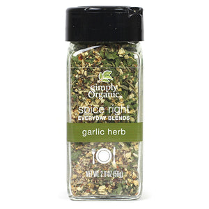 Simply Organic Spice Right Everyday Blends Garlic Herb 2 Oz
 | Pack of 6