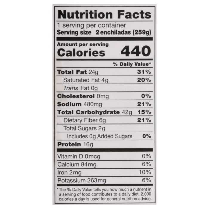 Starlite Cuisine - Plant-Based Enchiladas Suizas back