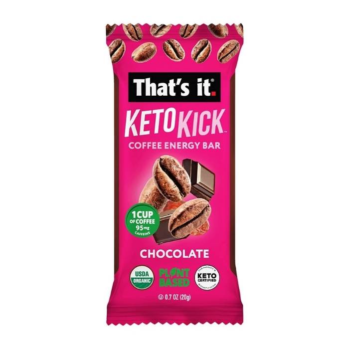 That's it. Keto Kick plant-based coffee energy bars, 2021-07-30