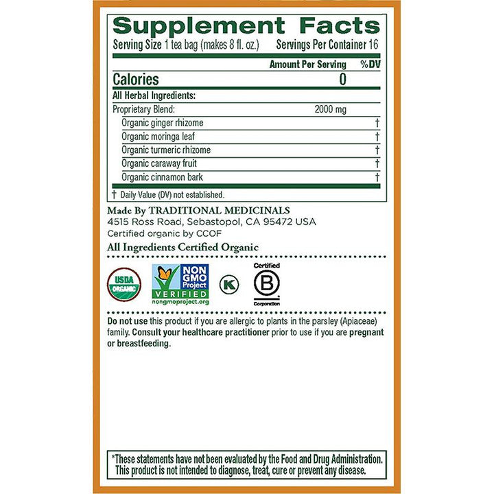 32917001023 - traditional medicines ginger ade tea nutrition