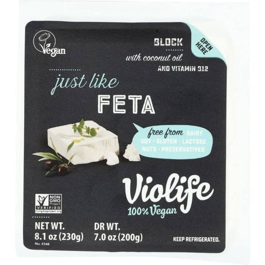 Violife - Feta Block - Greek, 7.05oz (Pack of 8)
