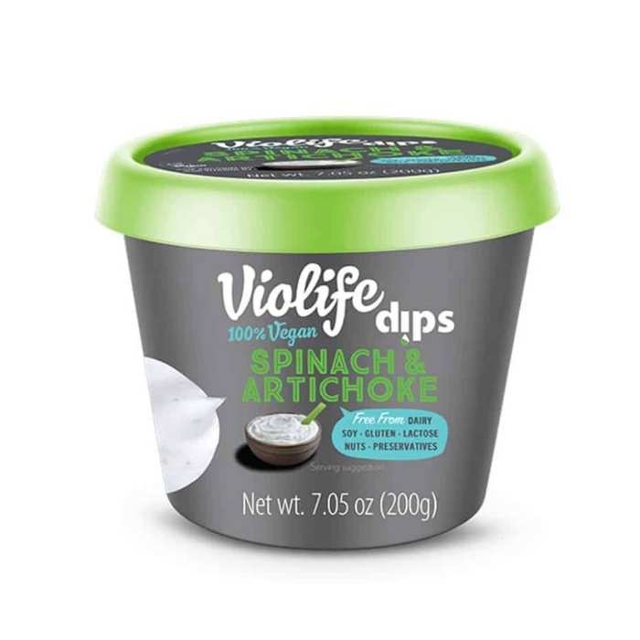 Violife - Vegan Dip Spinach & Artichoke, 7.05oz - front