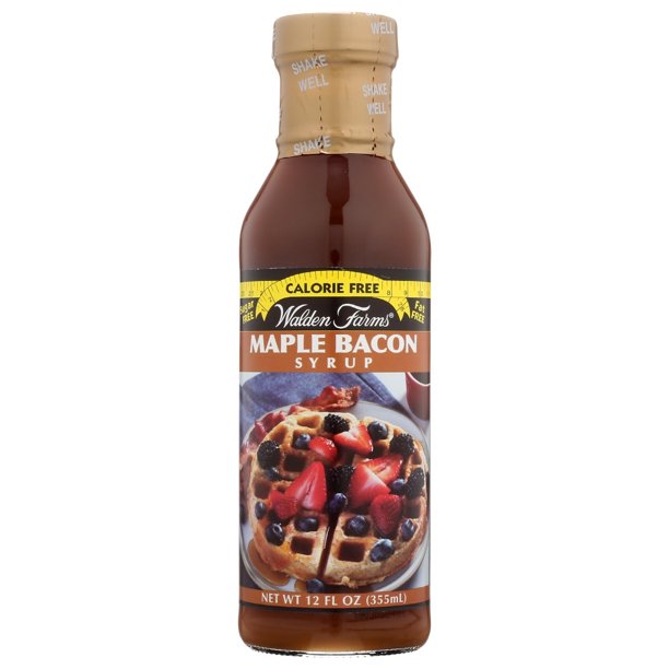 Walden Farms Maple Bacon Syrup, 12 fl oz Pack of 6 PlantX US