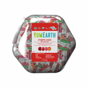 YumEarth - Organic Assorted Flavors Lollipop Counter Bin, 30oz