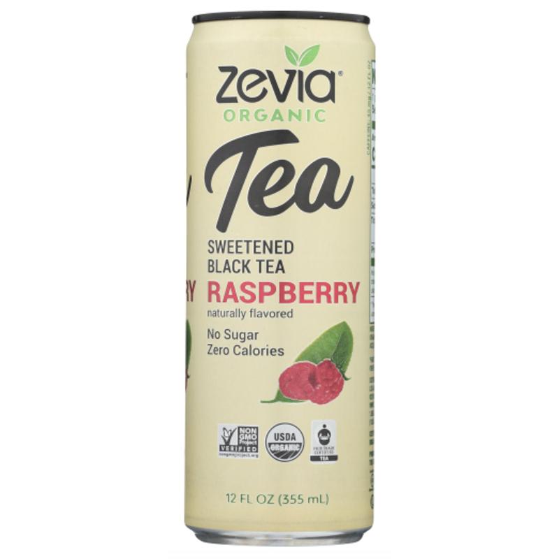 Zevia Black Tea Raspberry, 12oz