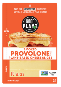 Good Planet Foods - Plant-Based Smoked Provolone Cheese Slices, 8oz