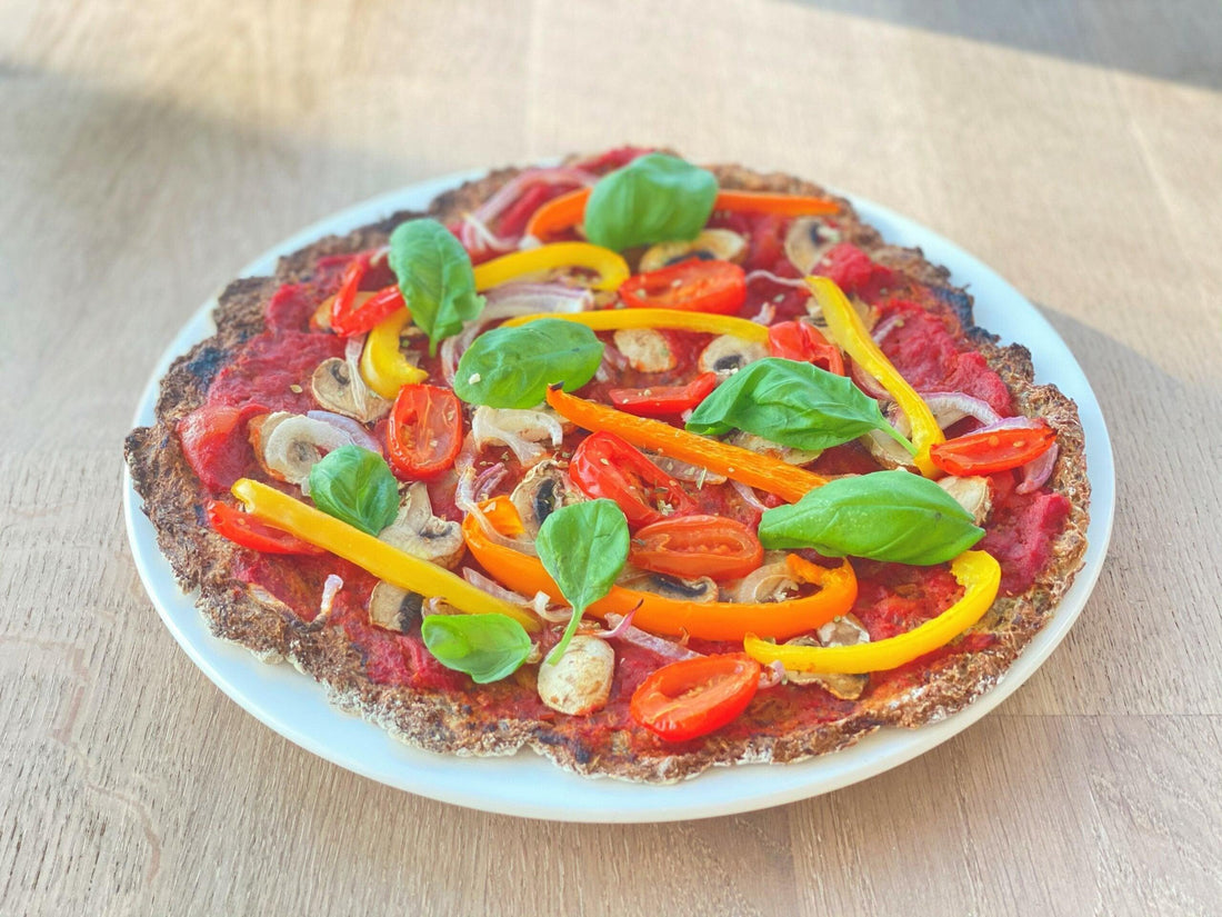 vegan-recipes-Colorful Cauliflower Pizza