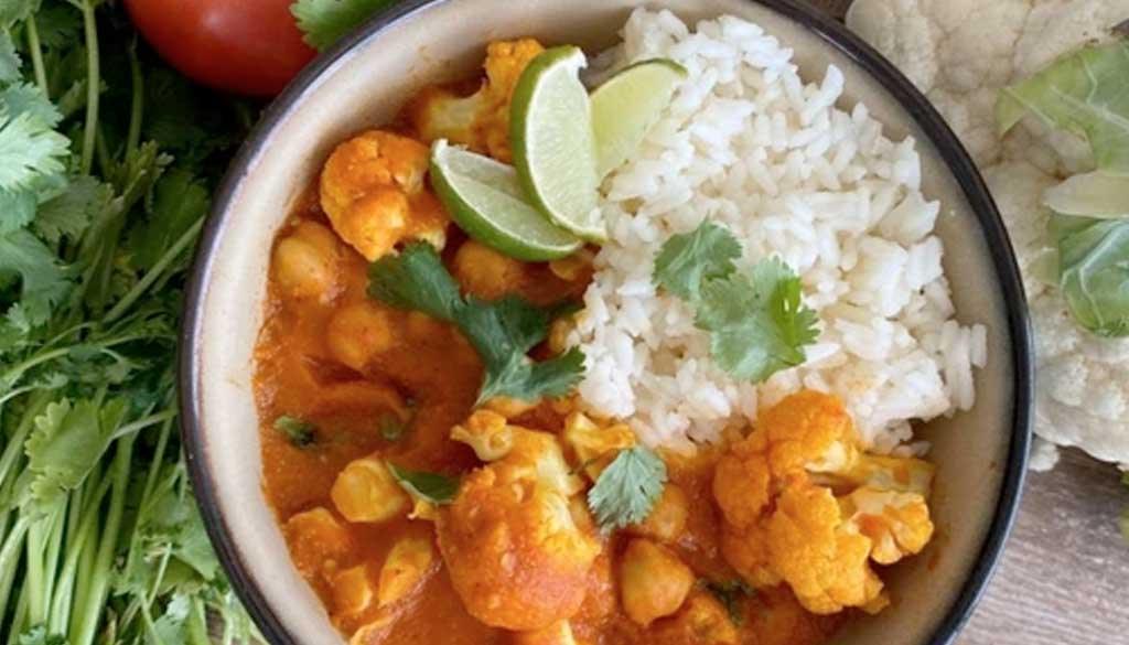 Creamy Chickpea and Cauliflower Curry Recipe - PlantX US