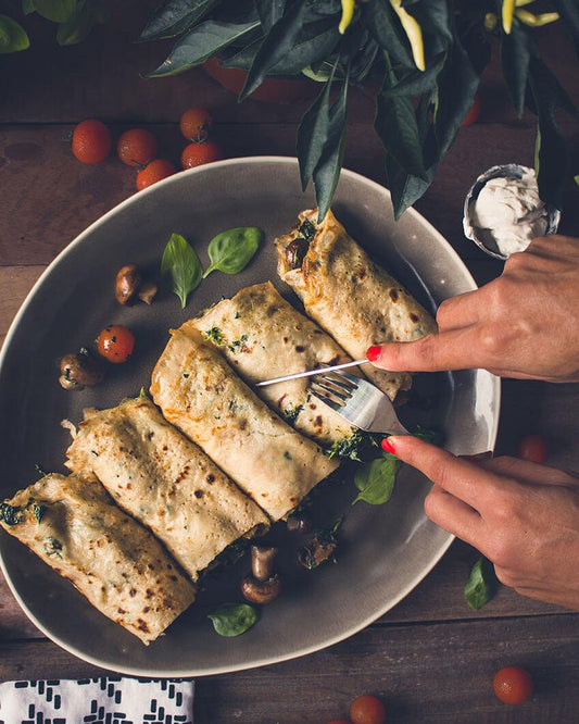 Potato and Spinach Savory Pancakes Recipe - PlantX US