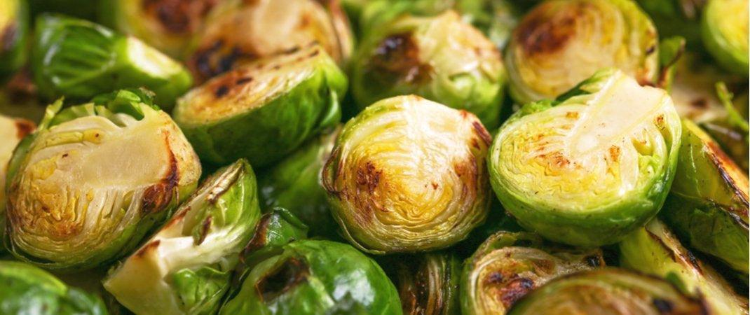 vegan-recipes-Roasted Brussel Sprouts with Maple Balsamic Glaze