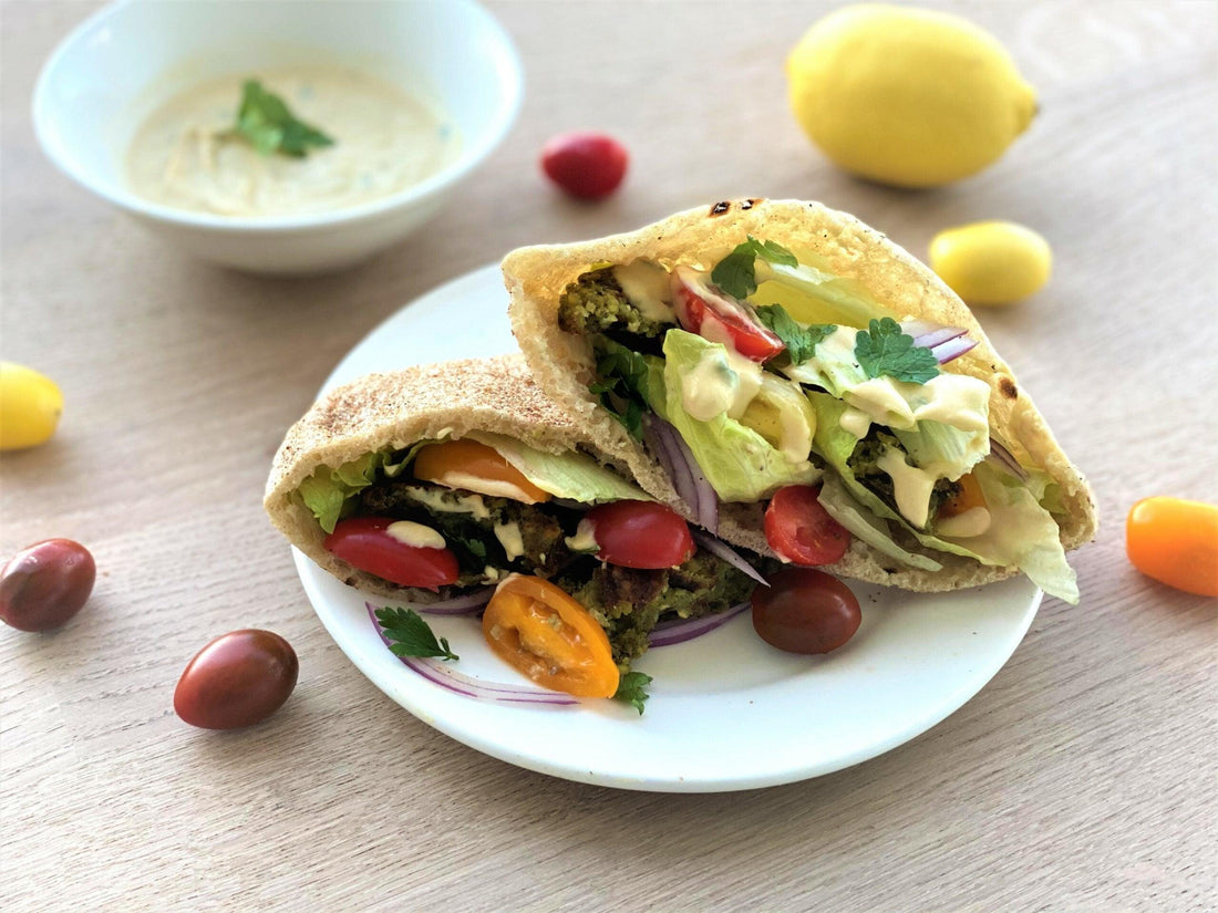 vegan-recipes-Homemade Falafel Pitas