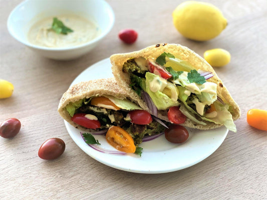 vegan-recipes-Homemade Falafel Pitas