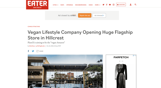 Vegan Lifestyle Company Opening Huge Flagship Store in Hillcrest - PlantX US