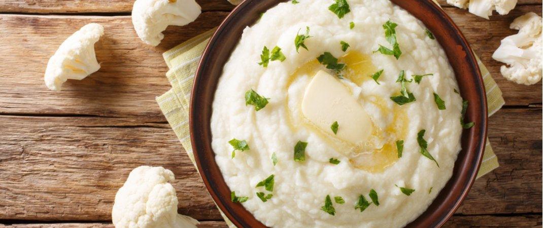 vegan-recipes-Garlic Cauliflower Mashed Potatoes