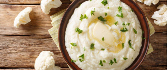 vegan-recipes-Garlic Cauliflower Mashed Potatoes