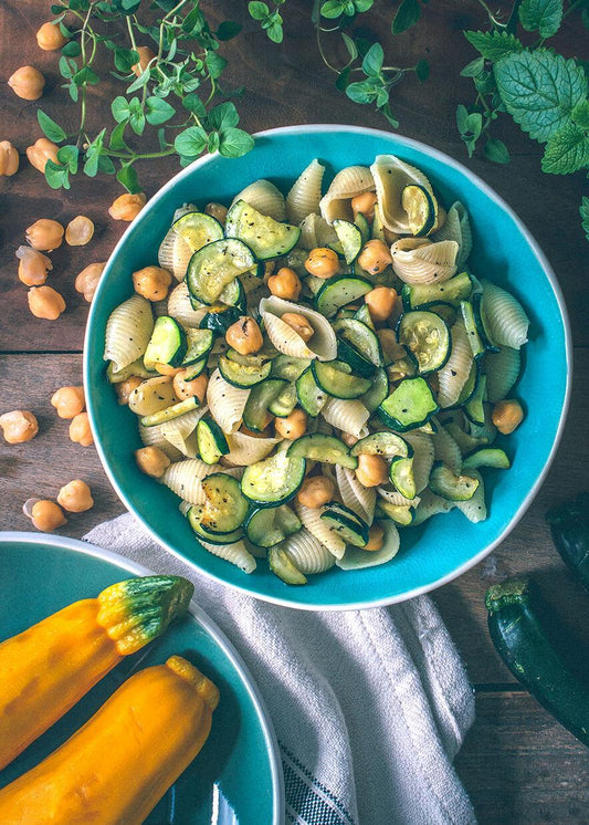 Chickpea & Zucchini Pasta Shells Recipe - PlantX US