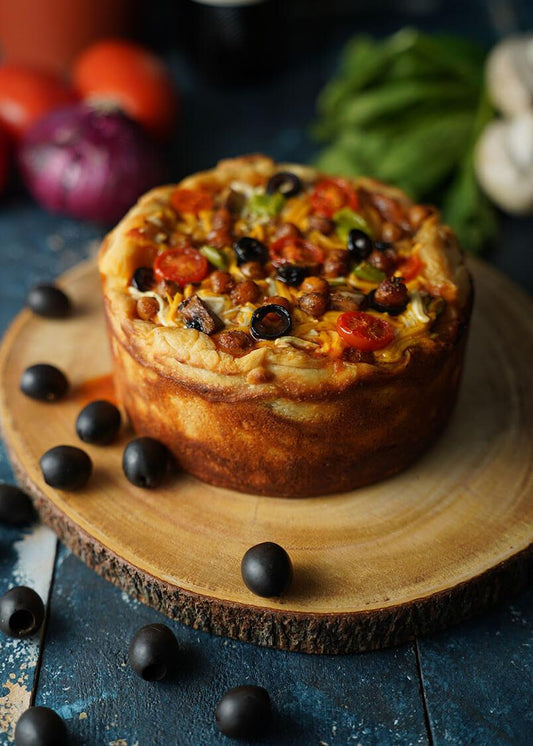 Italian Style Deep Dish Pizza Recipe - PlantX US