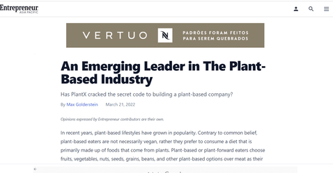An Emerging Leader in The Plant-Based Industry