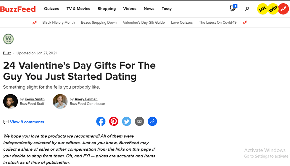 24 Valentine's Day Gifts For The Guy You Just Started Dating - PlantX US