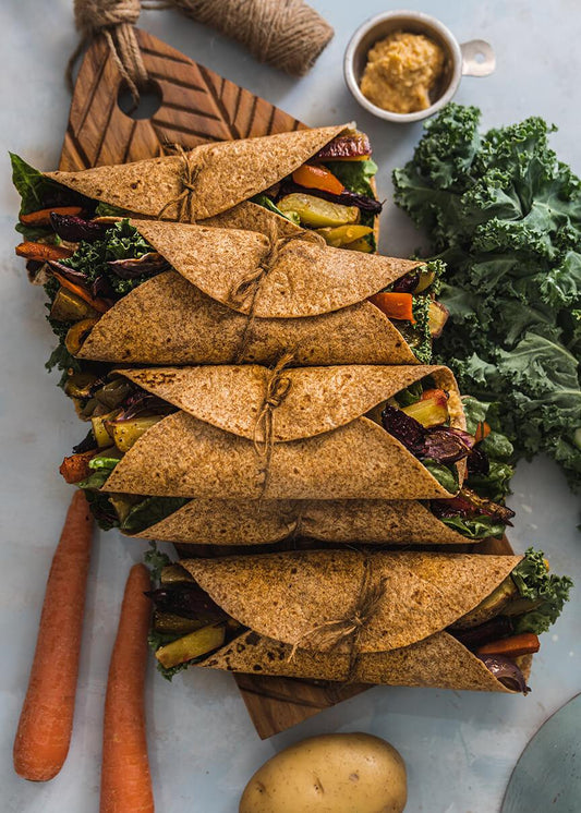 Roasted Veggies Lettuce Wrap Recipe - PlantX US