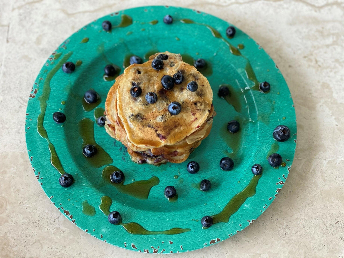 vegan-recipes-Blueberry Pancakes (Vegan, Dairy-Free)