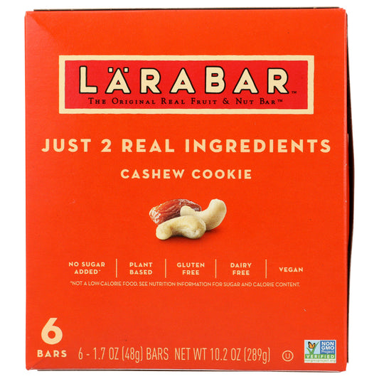 Larabar - Snack Bar - Cashew Cookie, 10.2oz (Pack of 8)
