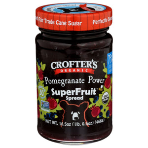 Crofters - Organic Pomegranate Power Superfruit Spread, 16.5 Oz (Pack of 6)