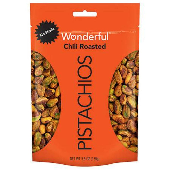 Wonderful Pista - No Shells Chili Roasted Pistachios Pouch