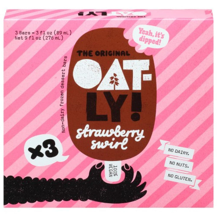 OATLY - Strawberry Frozen Dessert 9 OZ - (Pack of 8)