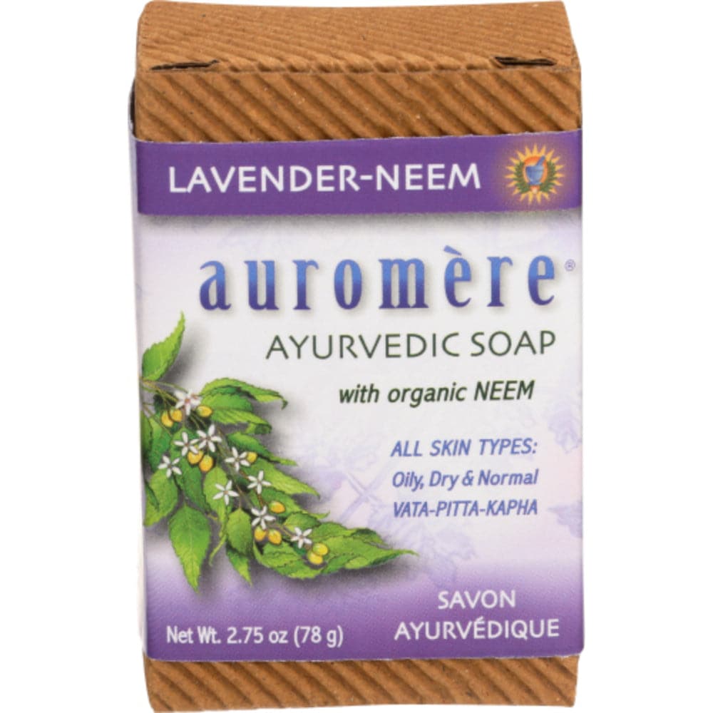 Auromere - Soap Bar - Lavender Neem, 2.75oz (Pack of 12)