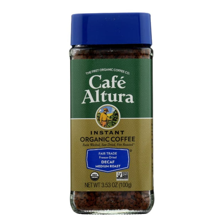 Cafe Altura - Organic Fair Trade Decaf Instant Coffee, 3.53 Oz