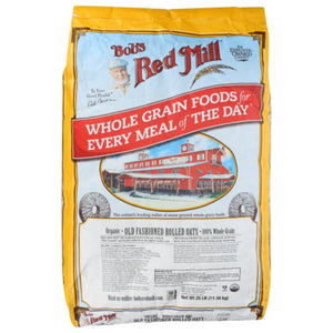 Bob's Red Mill - Organic Whole Grain Rolled Oats, 25 lb