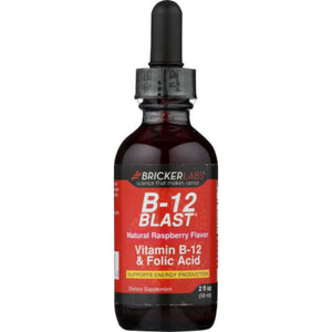 Bricker Labs - B-12 Blast Liquid Vitamin B12 and Folic Acid, 2 Floz