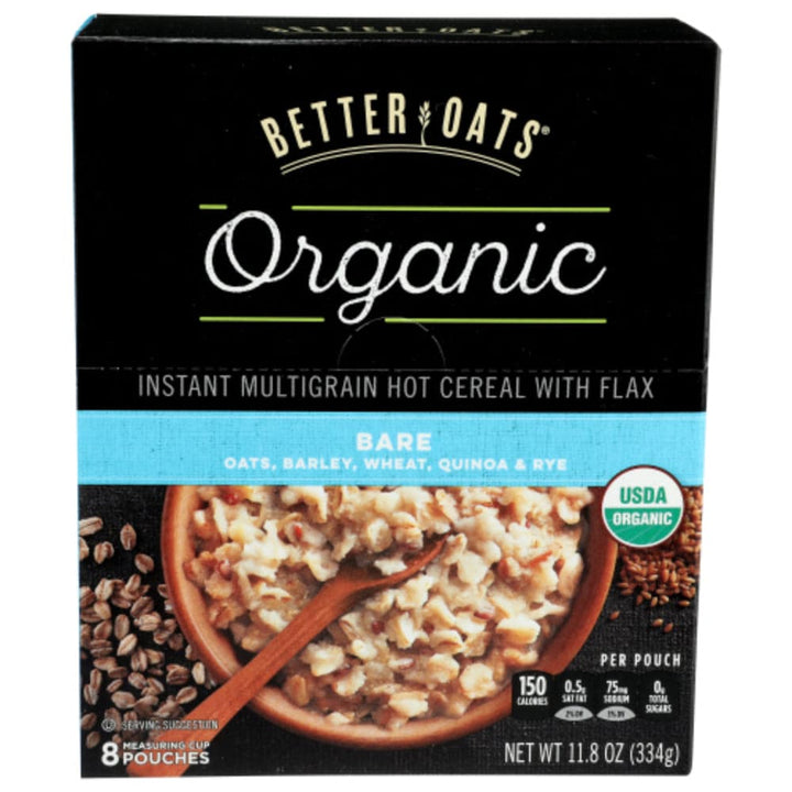 Better Oats - Oatmeal Instant Bare Oats, Barley, Wheat, Quinoa & Rye, 11.8 oz