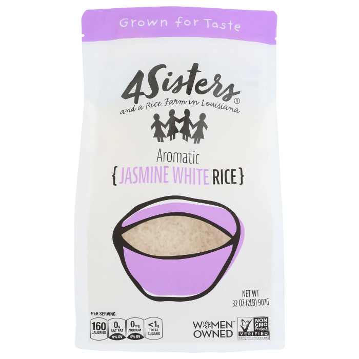 4 Sisters - Long Grain Jasmine Rice, 2 Lb - Pack of 6