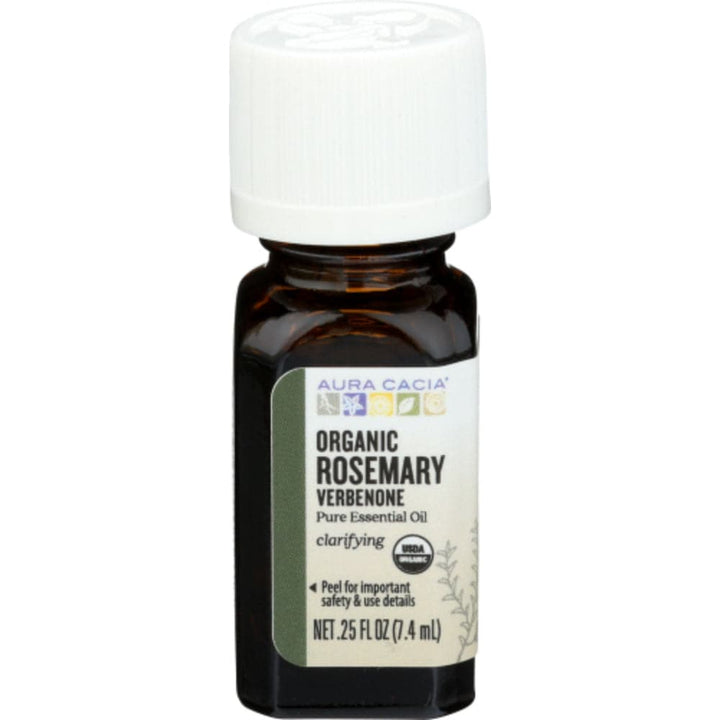 Aura Cacia - Organic Rosemary Verbenone Essential Oil, .25 fl oz